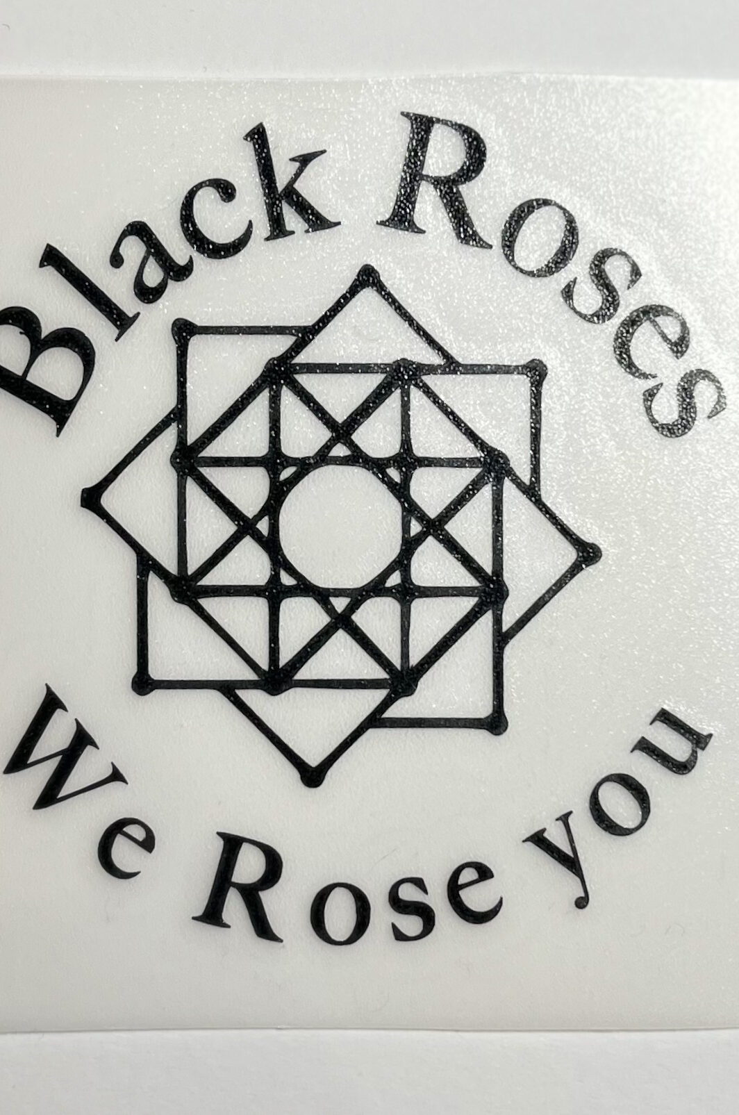 Pegatina Coche Black Rose